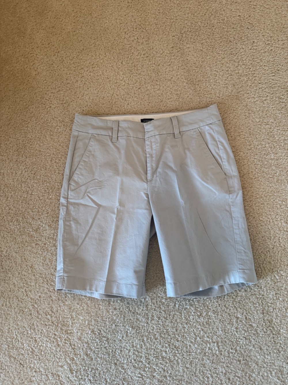 J. Crew Factory Light Gray Women's Bermuda Shorts